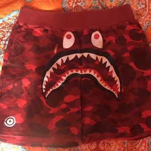 100% Authentic Bape shark shorts